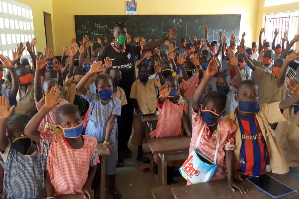 Children in the classroom in Guinea