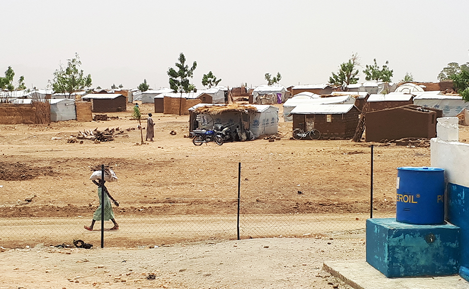 Water point in Minawao refugee camp in Cameroon, Central Africa