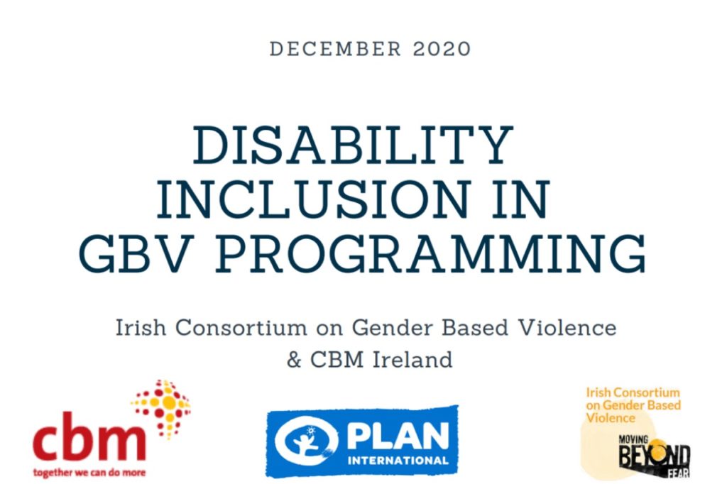 Disability inclusion in GBV programming poster