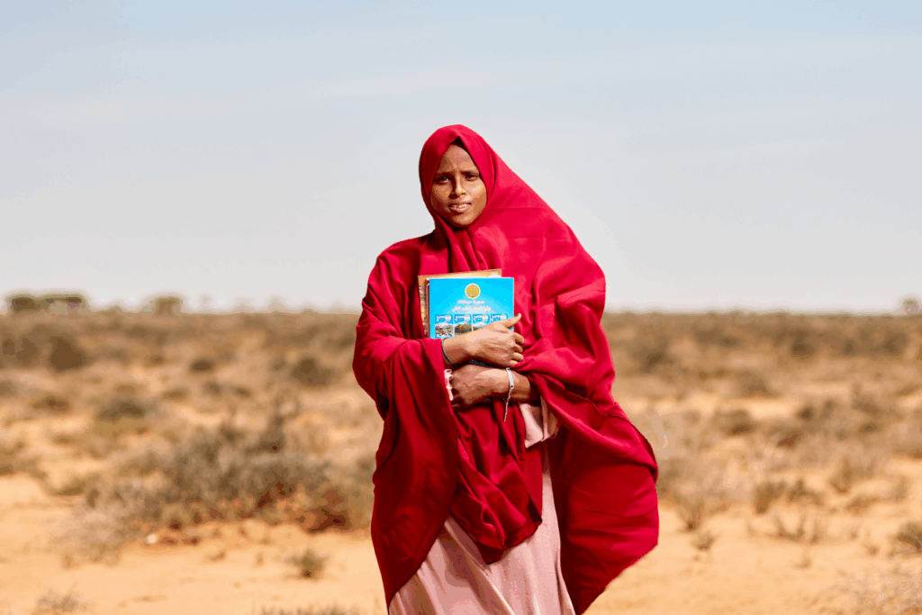 Hibbaq's education has been effected by the drought in Somalia